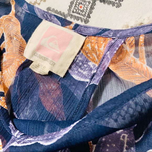 Quiksilver sheer floral blouse - Picture 5 of 5